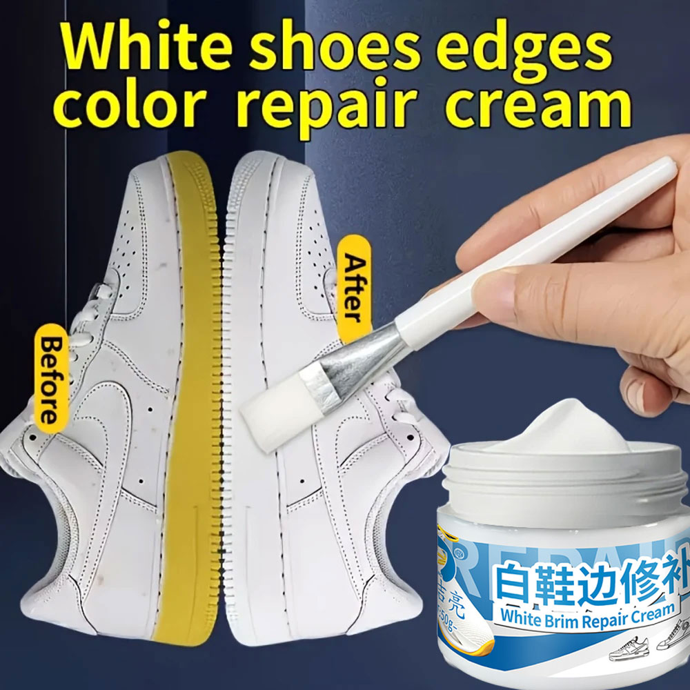 White Sneaker Care Kit - Krim Perbaikan Sepatu Profesional 50g New