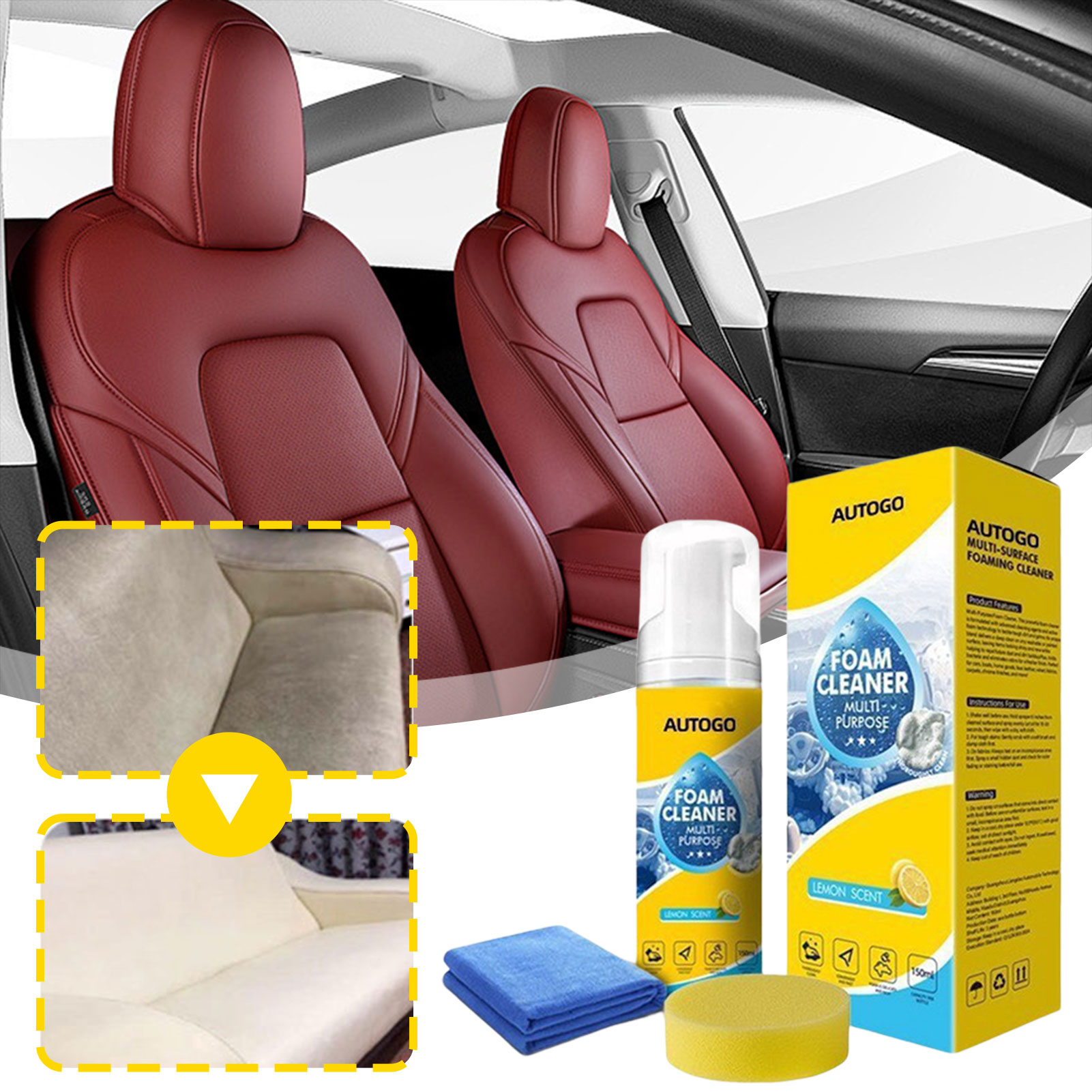 Sneaker Care Spray - Pembersih Busa Serbaguna Untuk Interior Mobil