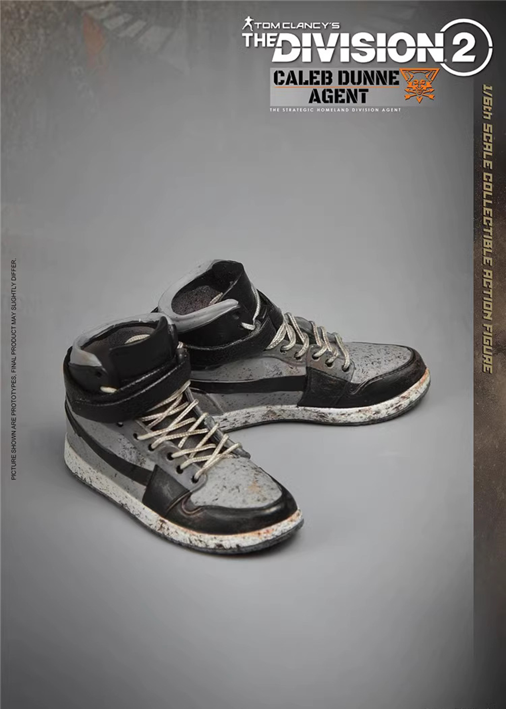 Sneaker Zone - 1/6 sepatu bot pria, bahan PVC