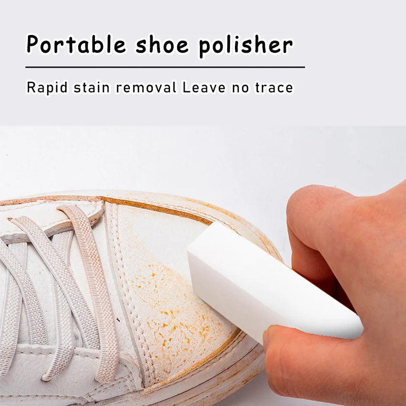 White Sneaker Care Kit - Pemoles Sepatu Portabel untuk Mengkilapkan Sepatu