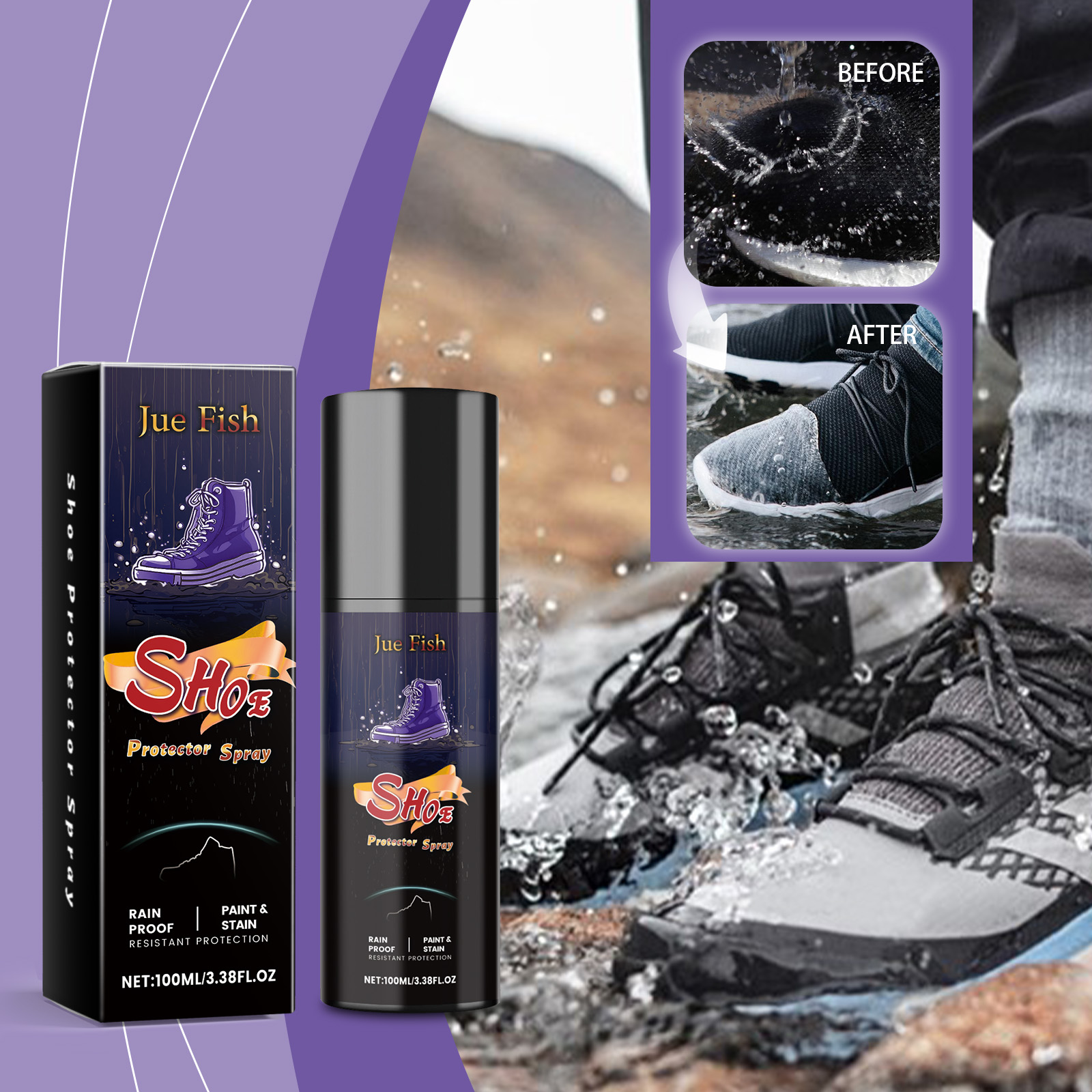 Sneaker Protector Spray - Semprotan Tahan Air Sepatu 100Ml Nano