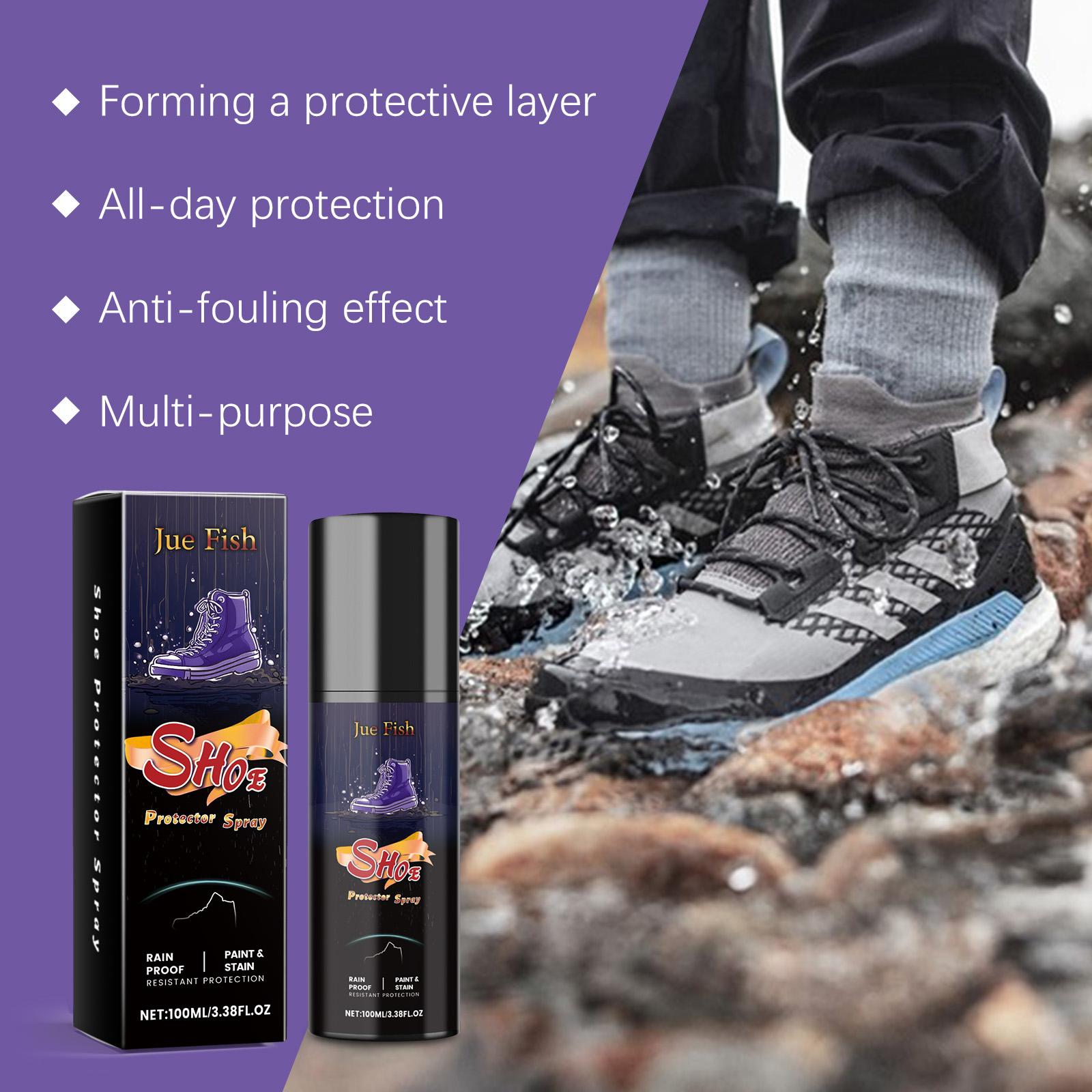 Semprotan Tahan Air Sepatu 100 - Sneaker Protector Spray ulasan dan harga
