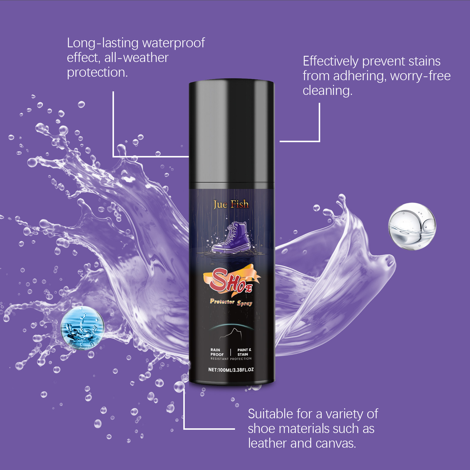 Semprotan Tahan Air Sepatu 100 - Sneaker Protector Spray ulasan dan harga